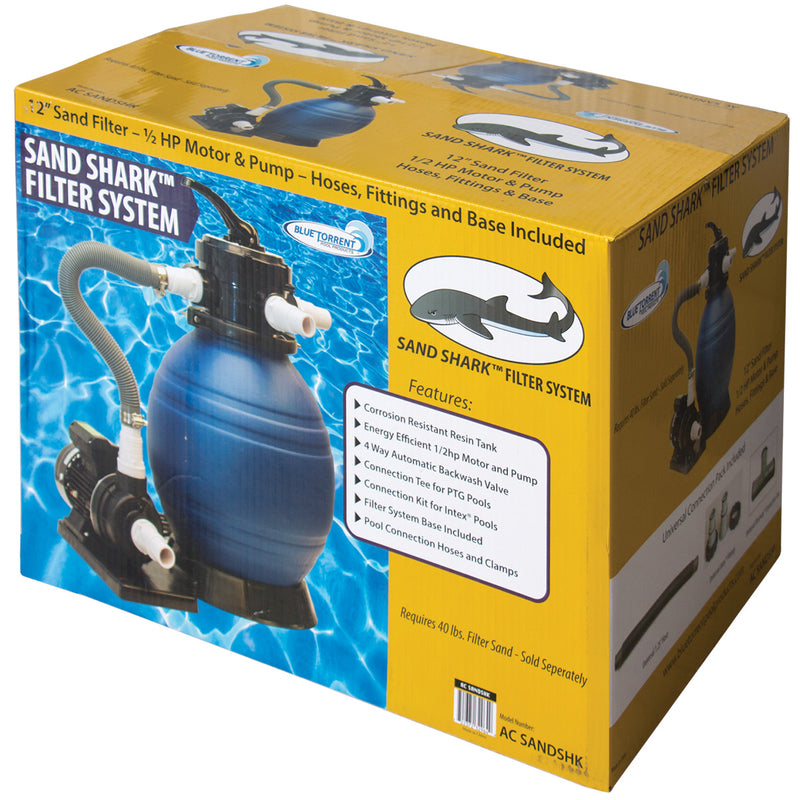 Blue Torrent 12" Sand Shark Sand Filter ACSANDSHK