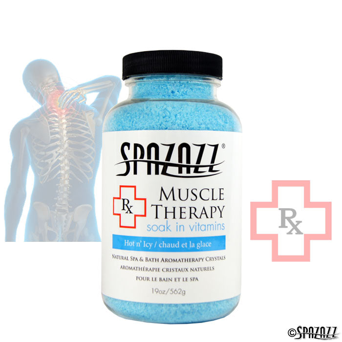 SPAZAZZ Rx MUSCLE THERAPY (HOT N' ICY) CRYSTALS 19OZ
