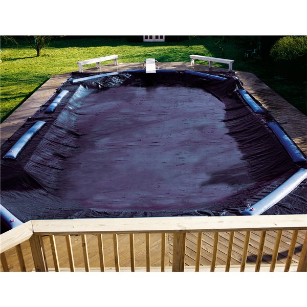 Deluxe Winter Pool Covers Rectangle Inground.  GRADE - GOOD