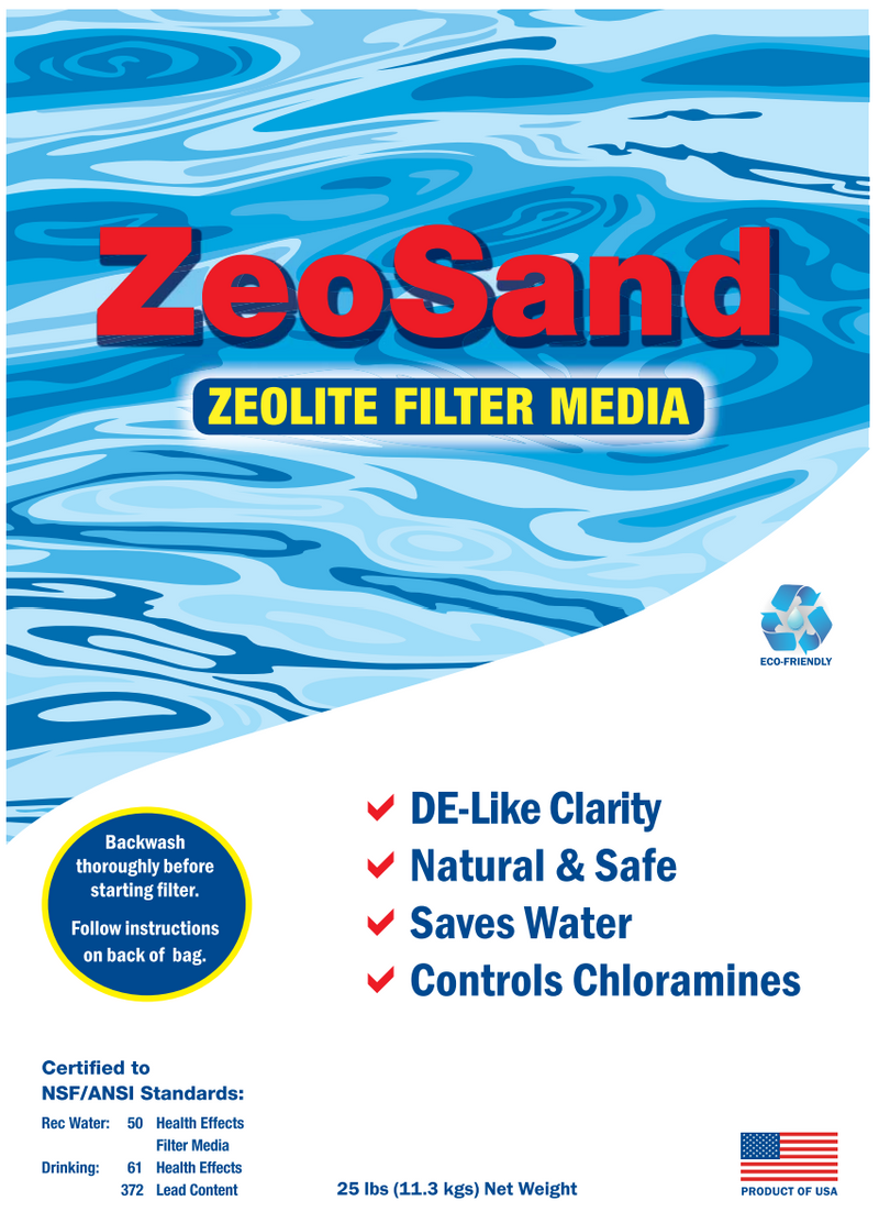 ZeoSand 25 lb Filter Media a better alternative to sand