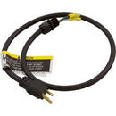 Power Cord, NEMA, 12 AWG, 3 Wire, 3 Feet, Standard Plug