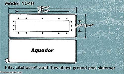 Aquador Model 1040 Litehouse rapid flow skimmer