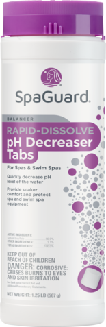 SpaGuard Rapid Dissolve pH Decreaser tabs