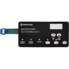 Pentair MasterTemp Heater 5 Button Membrane Keypad