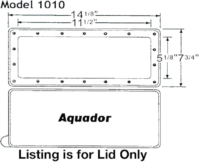 Aquador Widemouth  Replacement Lid Only