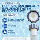Filter pump hose for soft sided pools