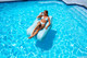 Cloud Oxford Fabric Inflatable Swimming Pool Chaise Lounger - 52"