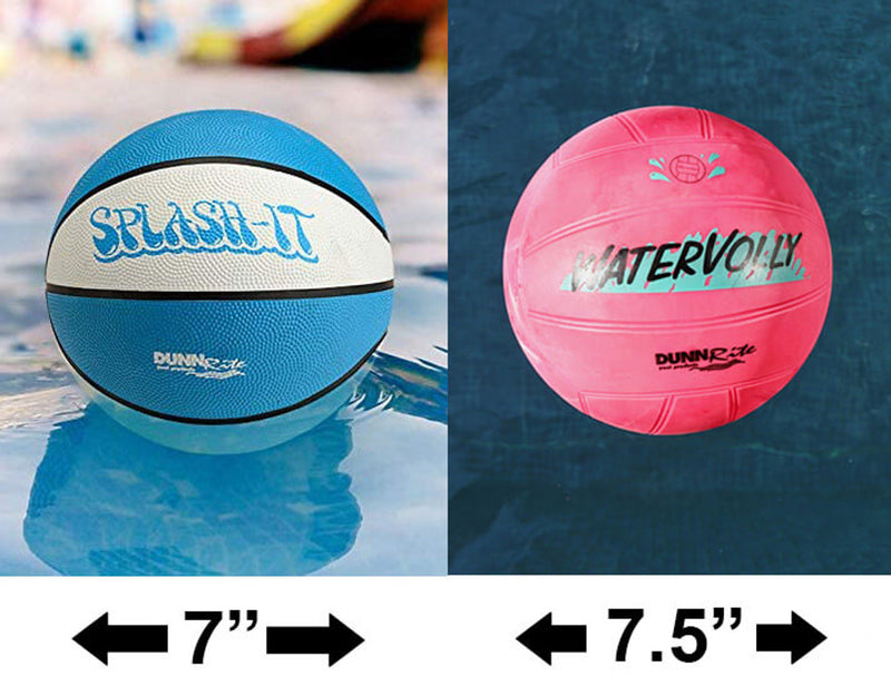 Clear Shot 2-in-1 Full Court Pool Basketball & Volleyball Game Set