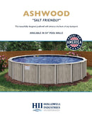 Ashwood 54" Salt Friendly by H.I.I. The Maker of Doughboy, Embassy and Lomart