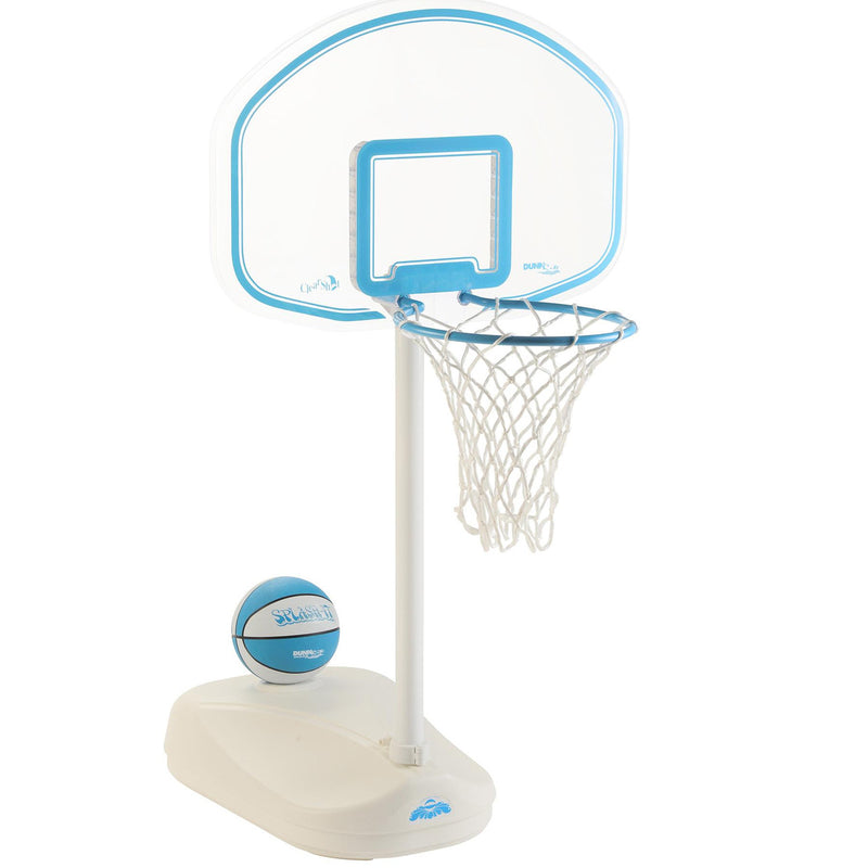 Clear Shot Stainless Compact Pool Basketball Hoop