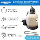 SWIMLINE 14" SAND FILTER COMBO - 0.43 TH P, 4 WAY VALVE