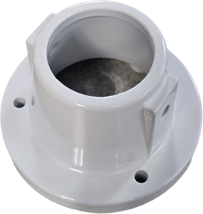 87022 Cast Aluminum Pool Ladder Deck Flange 2 minch