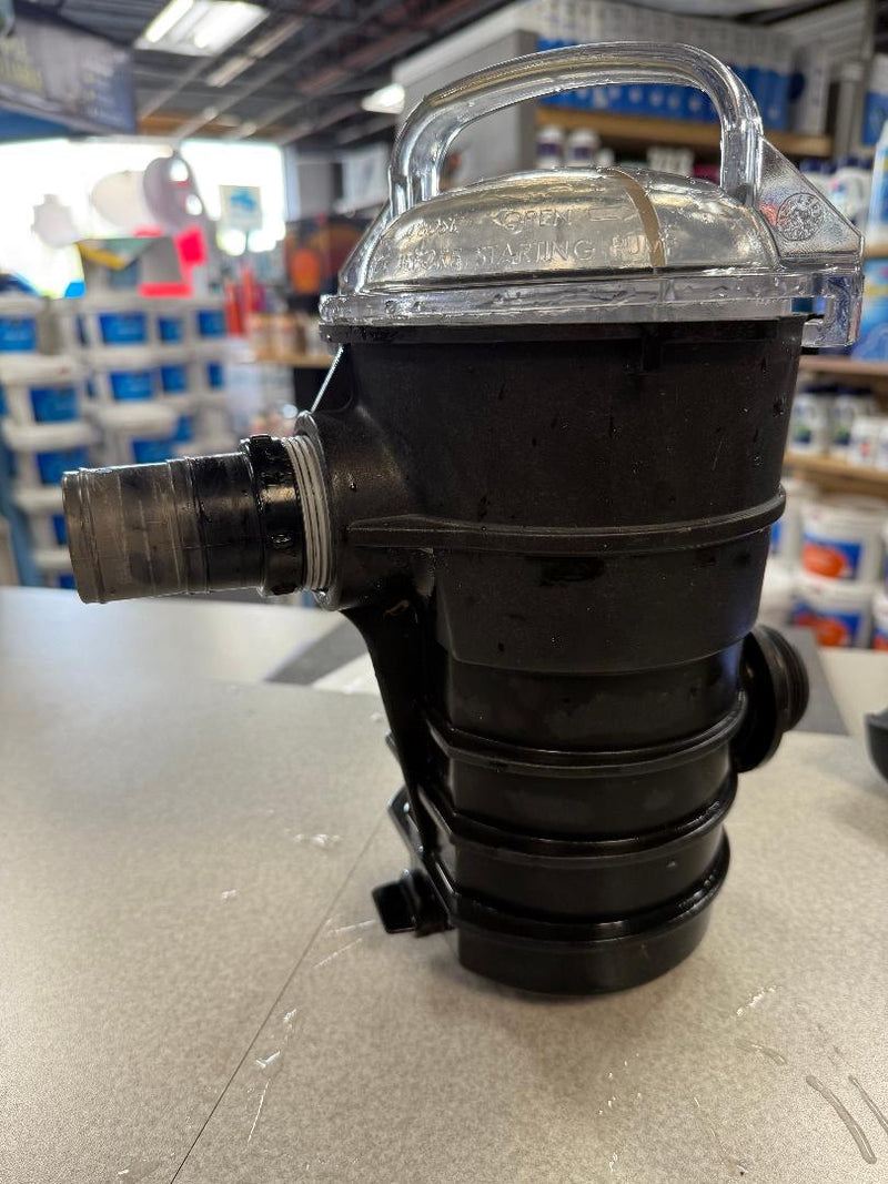 Pentair Dynamo Trap body, Pump strainer, & Trap Lid USED