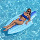 73" Blue Shark Bite Surfboard Swimming Pool Inflatable Raft