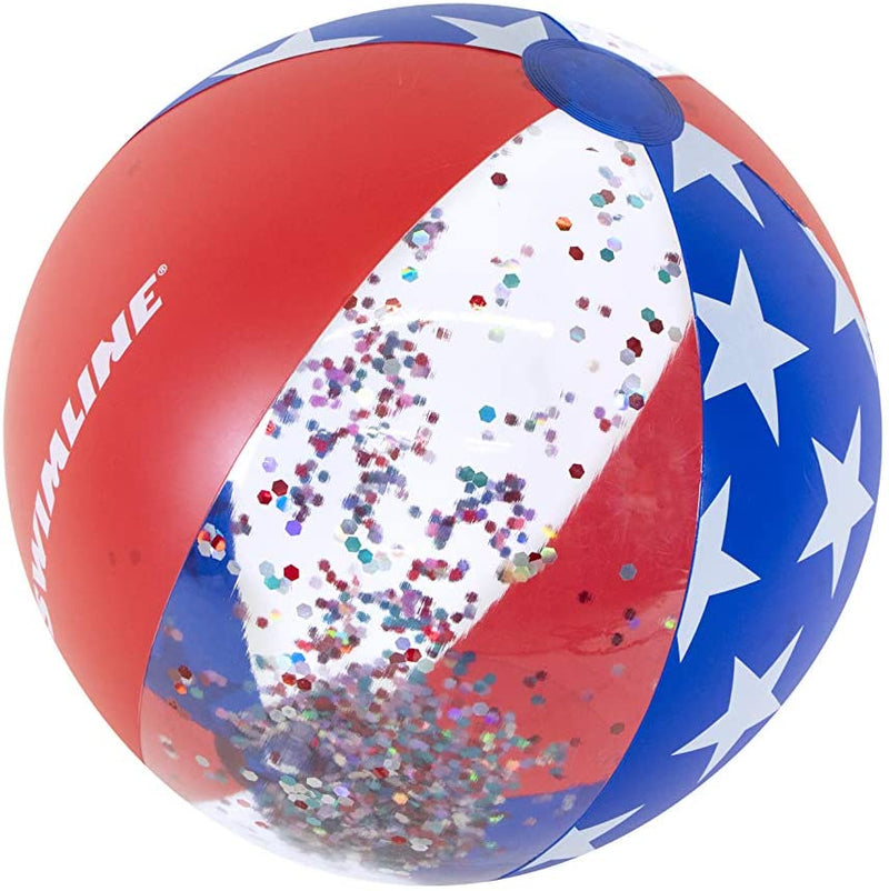 Swimline Americana Glitter Inflatable Pool Ball