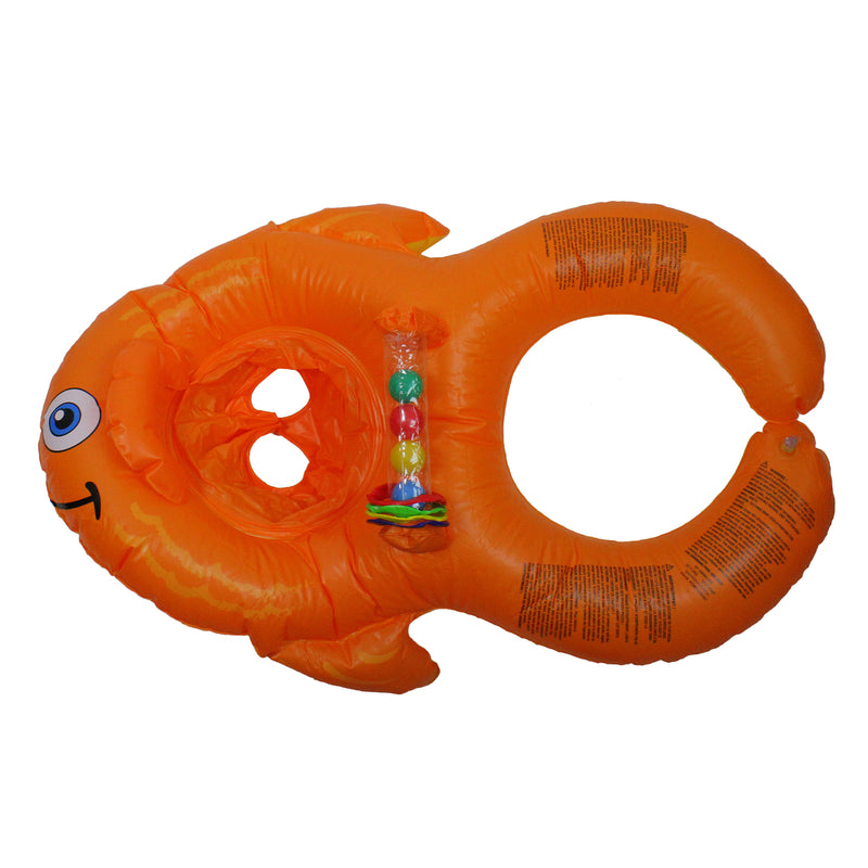 Swimline Inflatable Me and You Orange Goldfish Baby Seat Pool Float
