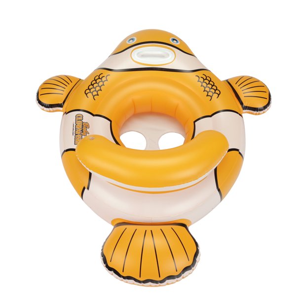 Swimline 90254 Inflatable Swimming Pool Water Floating Clownfish Baby Seat Rider