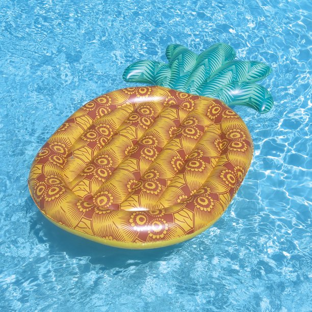 Swimline Giant Inflatable Unique Print Tropical Pineapple Pool Float