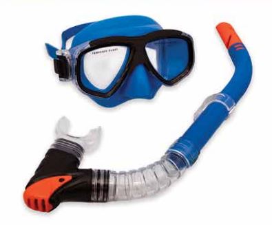 Youth/Adult Silicone Snorkel Set