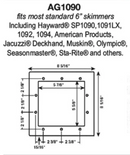 Skimsaver Skimmer Faceplate and Lid