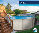 Echo 48" and 52" Aboveground Pool Steel top rail Steel vertical