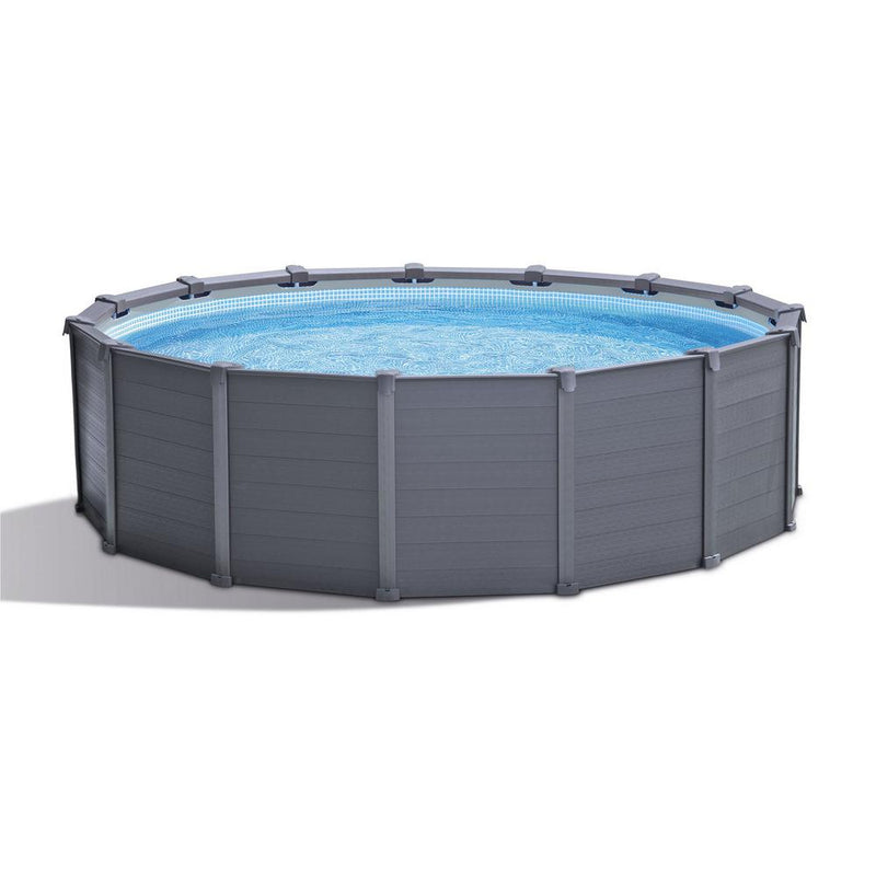 Intex 15' 8" x 49" Graphite Gray Panel Above-Ground Swimming Pool "1 LEFT IN STOCK"