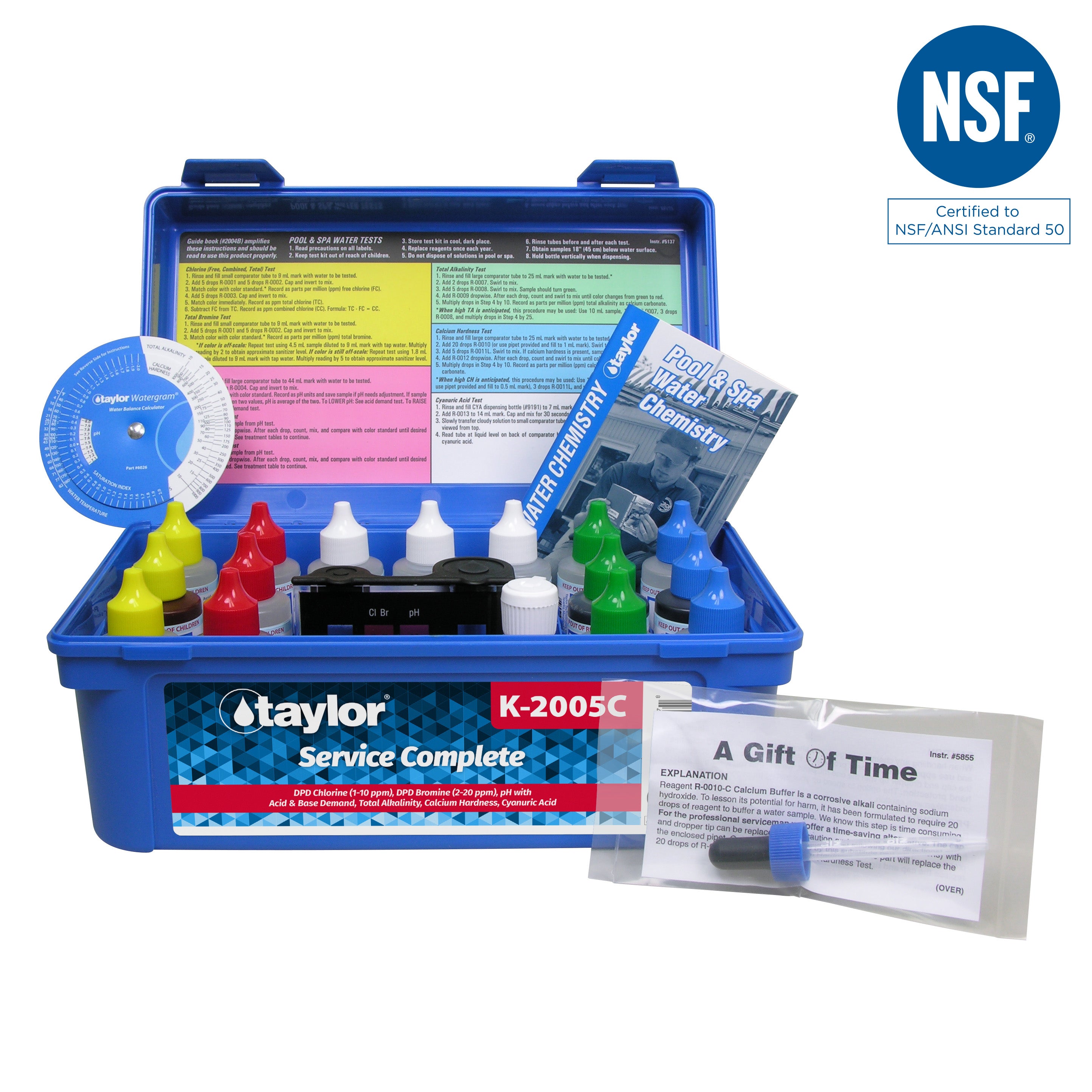 Taylor Testing Ranges Sheet Taylor Professional Complete Test Kit (High Range) 2oz Reagents