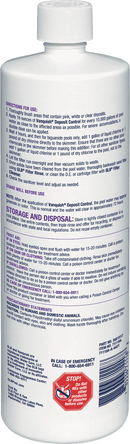 GLB Vanquish is used to clear cloudy water of pink, white, and clear slime