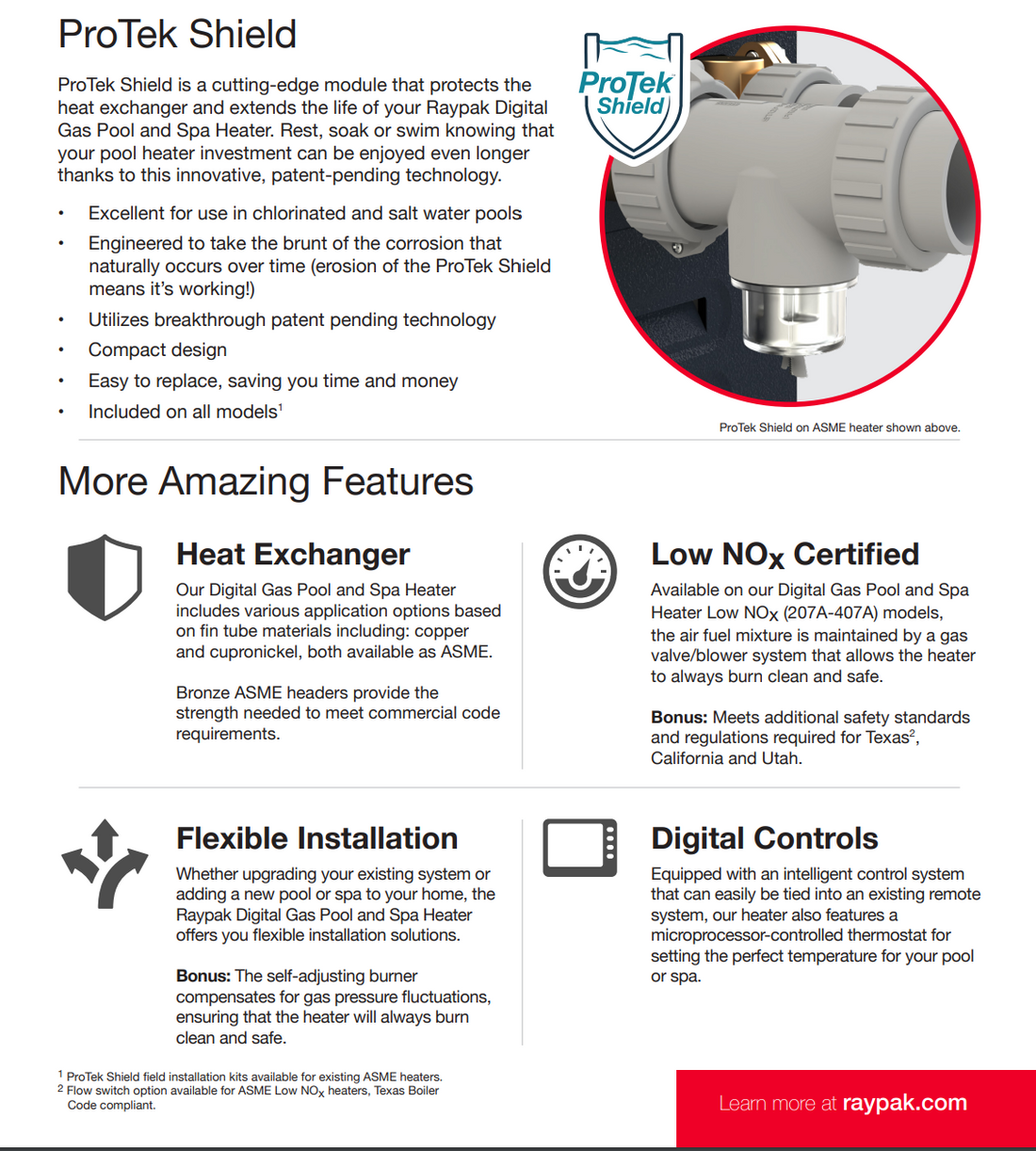 Raypak Heater R206A - R406A Electronic Ignition w/Cupro-Nickel
