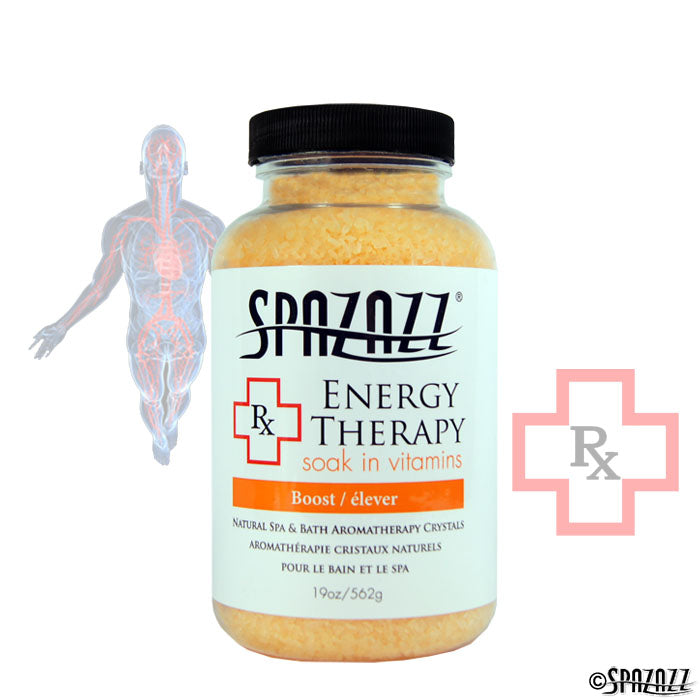 SPAZAZZ Rx ENERGY THERAPY (BOOST) CRYSTALS 19OZ