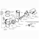 Strainer Cover with O-Ring - Clear