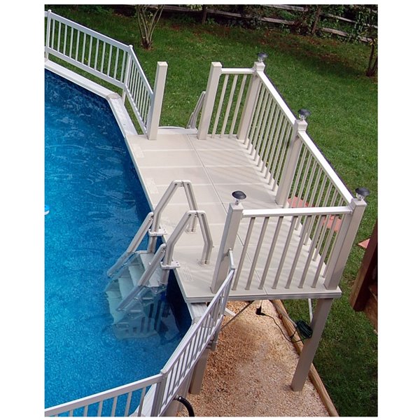 Vinyl Works 5' x 10' Resin Side Deck for Oval Above Ground Pool "PLEASE CALL To Verify STOCK"