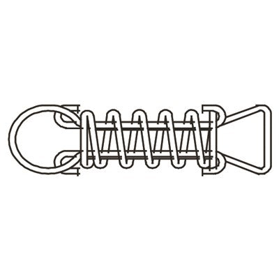 Merlin Safety Cover Spring Short Stainless 5 inch