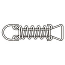 Merlin Safety Cover Spring Short Stainless 5 inch