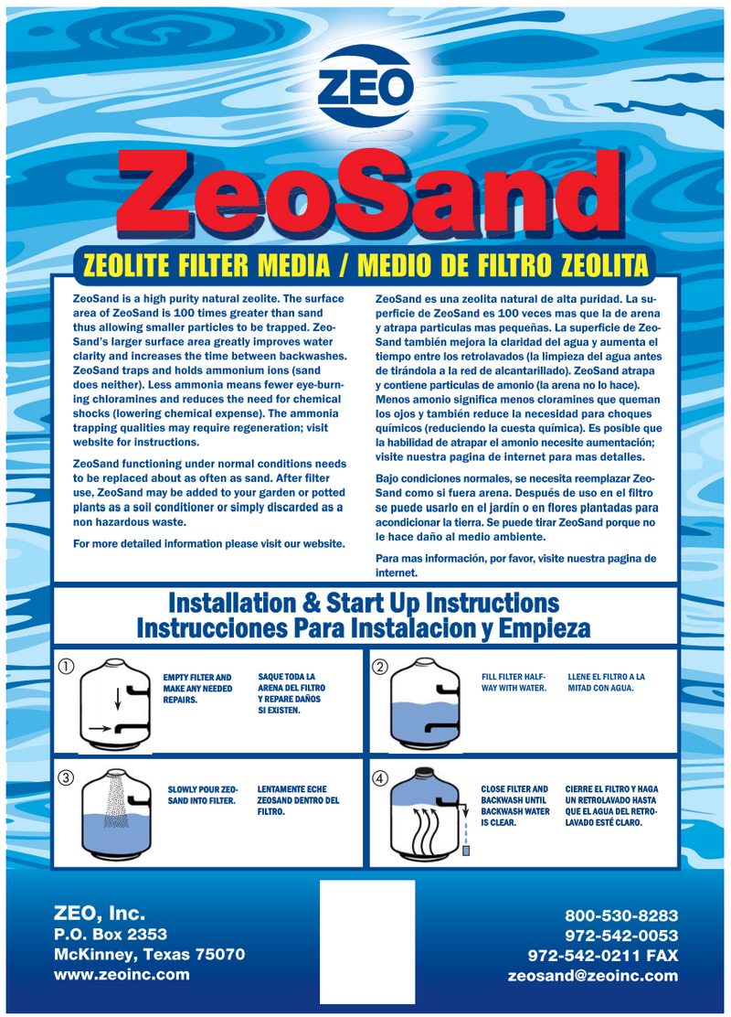 ZeoSand 25 lb Filter Media a better alternative to sand